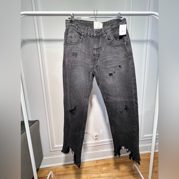 BLACK DISTRESSED JEANS // ONETEASPOON // size 29 🖤 - Picture 6 of 6
